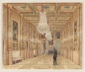 Ansicht der Gemäldegalerie im Château d