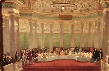 Das Bankett zur Hochzeit von Napoleon Bonaparte (1769-1821) und Marie-Louise de Habsbourg-Lorraine (1791-1847) 1810