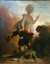 Don Juan und die Statue des Komturs, ca. 1835