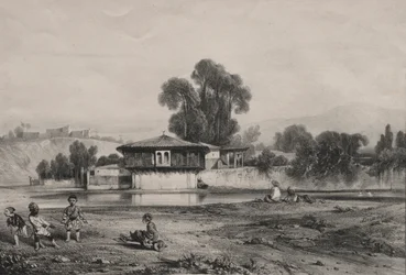 Pavillon am Flussufer