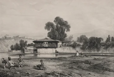 Pavillon am Flussufer