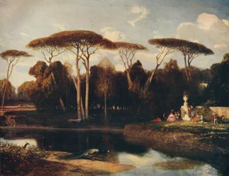 Die Villa Doria - Panfili, Rom, 1838-1839, ca. 1915