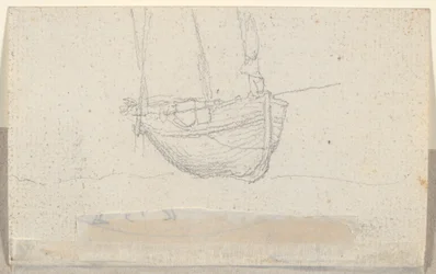Ansicht einer Stadt (verso: Schiff)