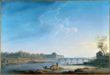 Der Quai der Tuilerien und die Pont Royal, ca. 1780