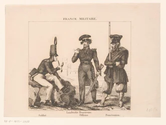 Drei französische Soldaten