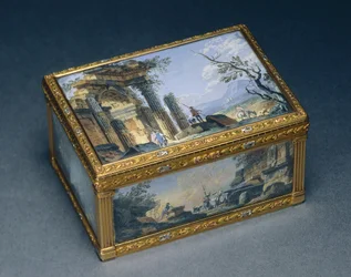 Rechteckige Schachtel, ca. 1840-50