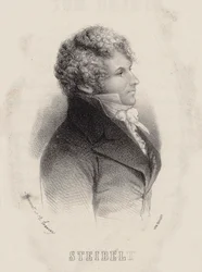 Porträt des Pianisten und Komponisten Daniel Steibelt, 1850