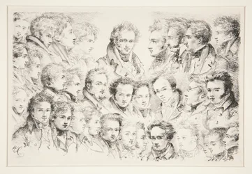 Girodets Atelier - Porträts von zweiunddreißig Schülern
