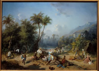 Eine Kakaoplantage in Westindien
