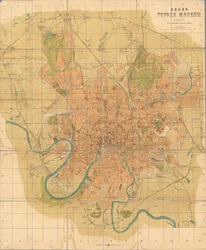 Plan von Moskau, 1916
