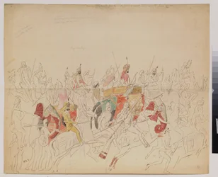 Der Maharadscha Sher Singh und sein Hof