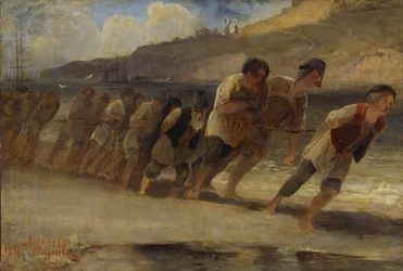 Burlaks an der Wolga, 1871