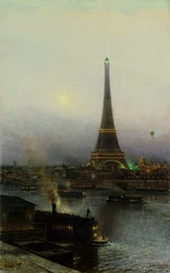 Der Eiffelturm bei Nacht
