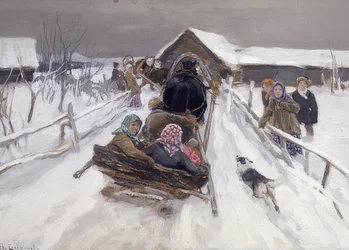 Schlittenfahrt während der Faschingszeit