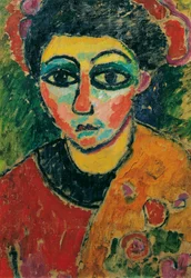 Porträt einer Dame, um 1908