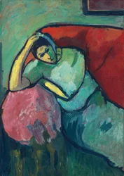 Sitzende Frau, 1909