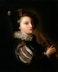 Seite mit einer Rohrpfeife