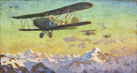 Überflug der Kaukasusberge