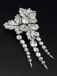 "Feuilles de Groseillier" Brosche, ca. 1855