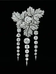 "Feuilles de Groseillier" Brosche, ca. 1855