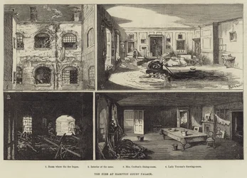 Das Feuer im Hampton Court Palace