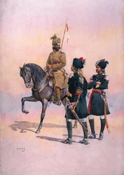Soldat der 37. Lancers (Baluch Horse) Baluch, der 36. Jacob