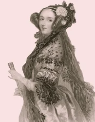 Porträt von Augusta Ada King (1815 - 1852), Gräfin von Lovelace