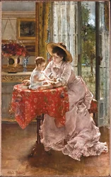Die zufriedene Mutter, 1872