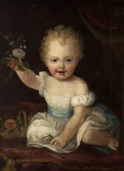 Der 3. Lord de Tabley, im Alter von zwei Jahren, ca. 1837