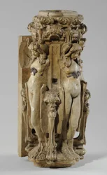 Eine von 9 Maquetten für den Sam Wilson Kamin, ca. 1908-14 (Gips & Schellack)