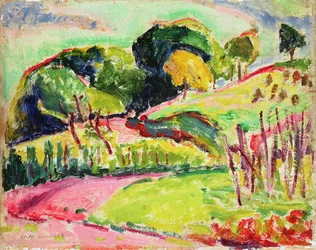 Landschaft mit Hügeln