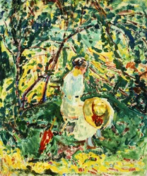 Frau im Garten, ca. 1907