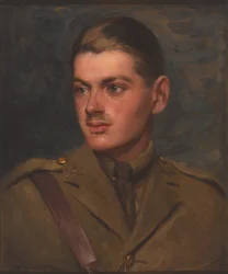 Ein Offizier des Maschinengewehrkorps