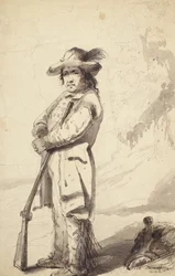 Ein Trapper in den Rocky Mountains, Bill Burrow, um 1837