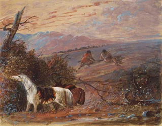Annäherung an Büffel, um 1858