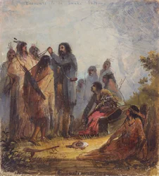 Geschenke an die Schlangenindianer, ca. 1837