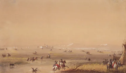 Szene in der Nähe von Fort Laramie, ca. 1837