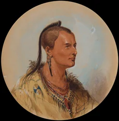 Sioux-Krieger, ca. 1837