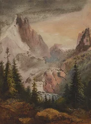 Blick auf die Berge