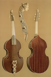 Viola da Gamba oder Bassgambe von Joachim Tielke, Hamburg, 1701, aus 