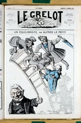 Titelblatt von „Le Grelot“, Nummer 81, Satirisch in Farben