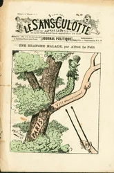 Cover von "Le Sans-Panlotte", Nummer 29, Satirisch in Farben