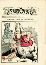 Titelblatt von „Le Sans-Panlotte“, Nummer 4, Satirisch in Farben