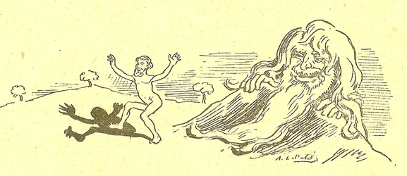 Illustration von Alfred Le Petit (1841-1909) in Gros-Jean und sein Pfarrer