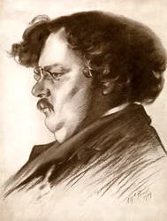 Gilbert Keith Chesterton, englischer Schriftsteller, 1909 1910