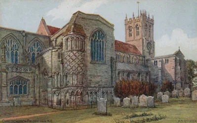 Christchurch Priory von Nordosten