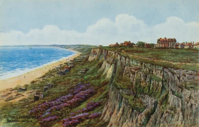 Klippen, Blick nach Westen, Barton-on-Sea