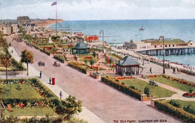 Die Strandpromenade Clacton-on-Sea