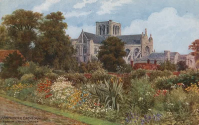 Winchester Cathedral vom Garten des Kanonikers