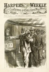 Die erste Wahl, Harpers Weekly, 1867